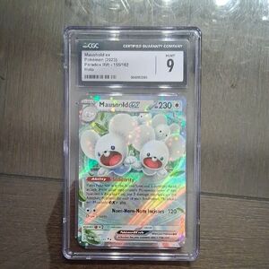 Pokemon Mausold ex Holo Trading Card - Silver and White